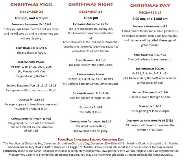 Christmas Resources St. Jane Frances de Chantal Parish Bethesda, MD
